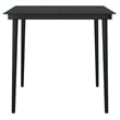 Afuera Living 5PC Powder-Coated Steel Garden Dining Set in Black