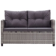 Afuera Living PE Rattan Medium Lightweight Garden Dining in Gray