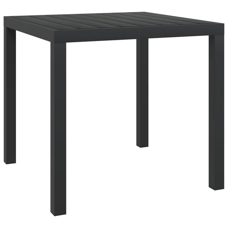 Afuera Living PE Rattan Medium Durable Garden Dining Set in Gray