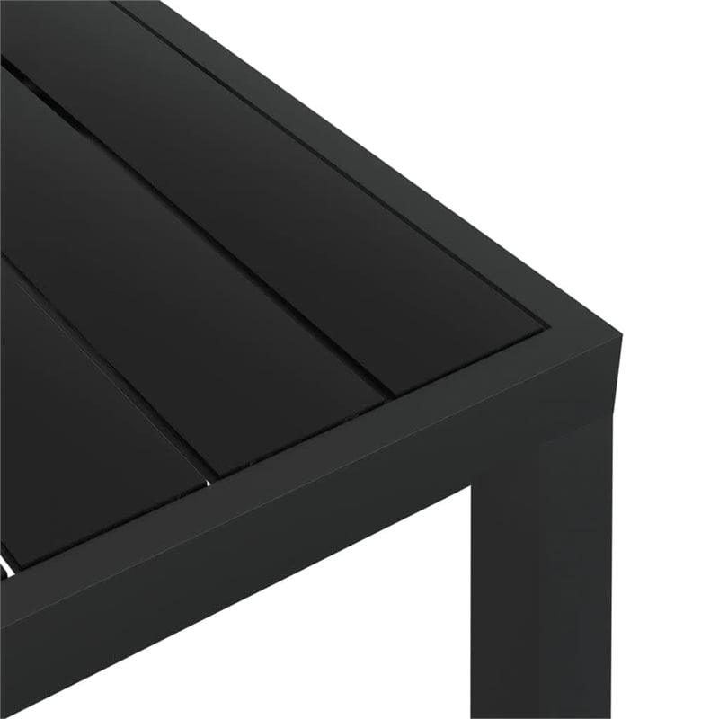 Afuera Living PE Rattan Medium Durable Garden Dining Set in Gray