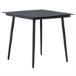 Afuera Living PVC Rattan Compact Lightweight Dining Set in Black