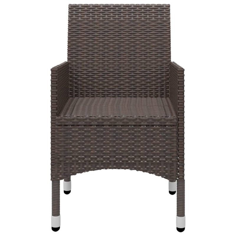 Afuera Living Solid Acacia Wood Large Ergonomic Dining Set in Brown