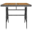 Afuera Living PE Rattan Standard Durable Outdoor Dining Set in Gray