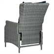 Afuera Living Contemporary Outdoor Dining Set in Light Gray/Black