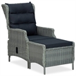 Afuera Living Contemporary Outdoor Dining Set in Light Gray/Black