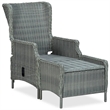 Afuera Living Contemporary Outdoor Dining Set in Light Gray/Black