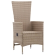 Afuera Living Contemporary Dining Set in Beige and Cream White