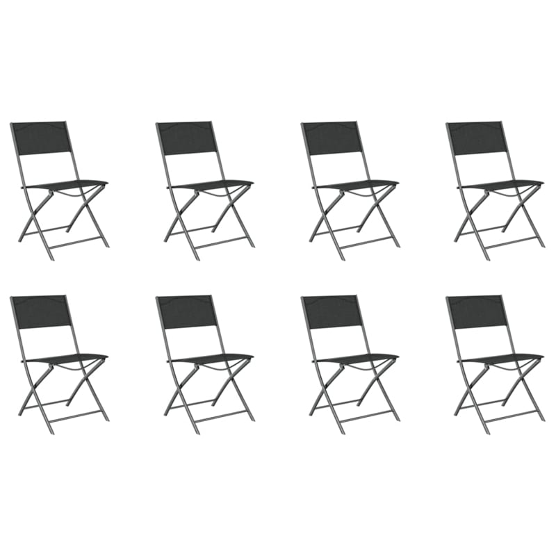 Afuera Living Contemporary Garden Dining Set in Gray and Black