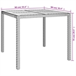 Afuera Living Contemporary 5 Piece Garden Dining Set in Gray