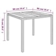 Afuera Living Contemporary 3 Piece Garden Dining Set in Gray