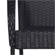 Afuera Living Contemporary Solid Acacia Wood Dining Set in Black/Brown