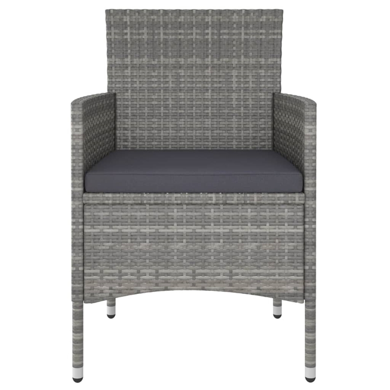 Afuera Living Contemporary 5 Piece Garden Dining Set in Gray
