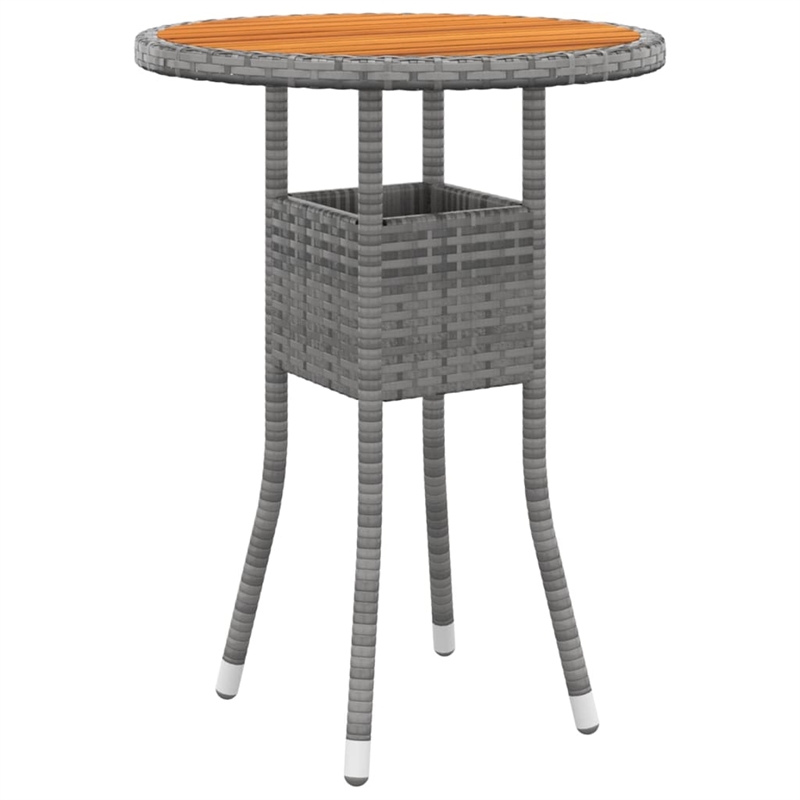 Afuera Living Contemporary 3 Piece Garden Dining Set in Gray