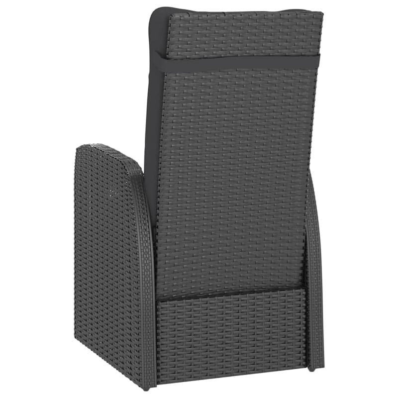 Afuera Living Contemporary Outdoor Dining Set in Black/Natural Wood