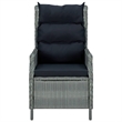 Afuera Living Contemporary Garden Dining Set in Light Gray/Black