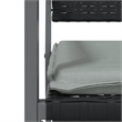 Afuera Living Contemporary Garden Dining Set in Black/Light Gray