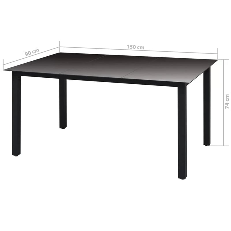 Afuera Living Contemporary Dining Set in Beige/Cream White/Black