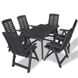 Afuera Living Contemporary in Anthracite Plastic Medium Foldable