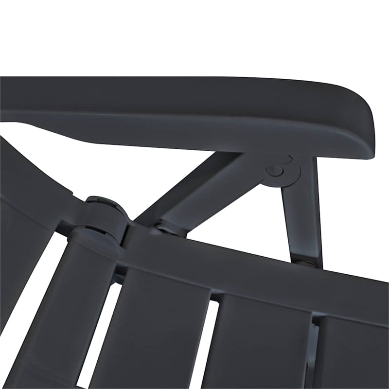 Afuera Living Contemporary in Anthracite Plastic Medium Foldable
