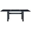 Afuera Living Contemporary 7 Piece Outdoor Dining Set in Dark Gray