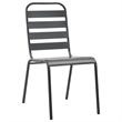 Afuera Living Steel With E-Coated and Powder-Coated Dining Set in Dark Gray