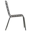Afuera Living Steel With E-Coated and Powder-Coated Dining Set in Dark Gray