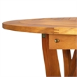 Afuera Living Contemporary Dining Set in Brown Solid Acacia Wood