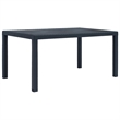 Afuera Living Outdoor Dining Set in Anthracite Plastic & Polyester Cushions