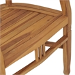 Afuera Living Contemporary Garden Dining Set in Natural Solid Teak Wood
