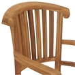 Afuera Living Contemporary Garden Dining Set in Natural Solid Teak Wood