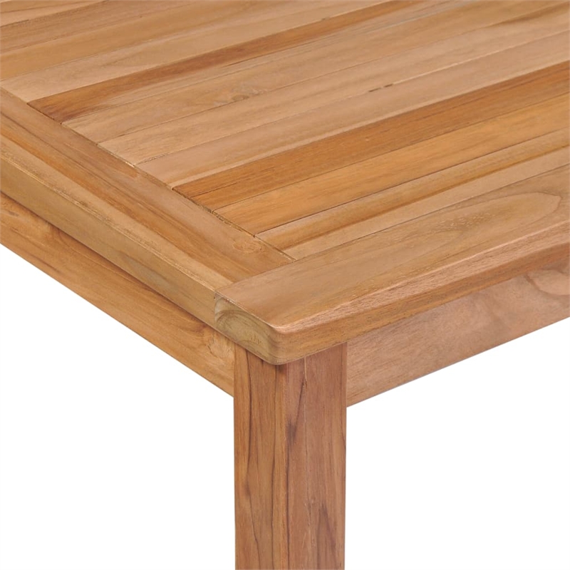 Afuera Living Contemporary Garden Dining Set in Warm Teak Wood