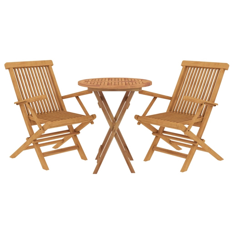 Afuera Living Contemporary Garden Dining Set in Natural Teak Wood