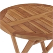 Afuera Living Contemporary Garden Dining Set in Natural Teak Wood