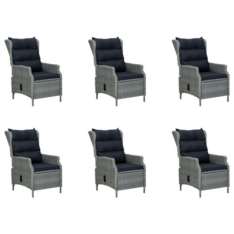 Afuera Living Contemporary Solid Wood Dining Set in Light Gray/Black