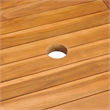 Afuera Living Contemporary Teak Wood Garden Dining Set in Brown
