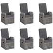 Afuera Living Contemporary Solid Wood Dining Set in Gray/Dark Gray