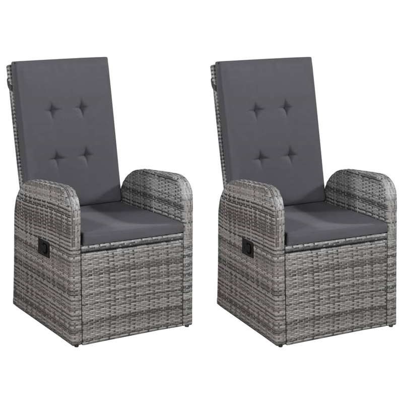 Afuera Living Contemporary 5 Piece Dining Set in Gray/Dark Gray