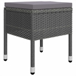 Afuera Living Contemporary Solid Wood Dining Set in Gray/Dark Gray