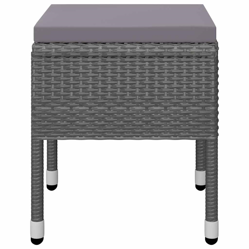Afuera Living Contemporary Solid Wood Dining Set in Gray/Dark Gray