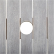 Afuera Living Contemporary Solid Acacia Wood Garden Dining Set in Gray