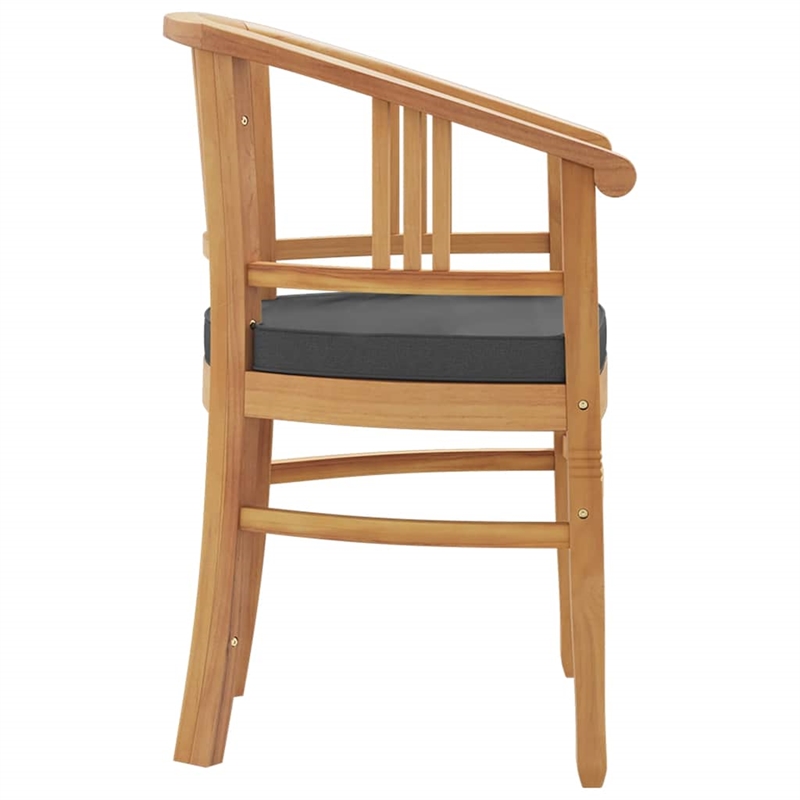 Afuera Living Small Patio Dining Set in Teak Wood - Set of 2