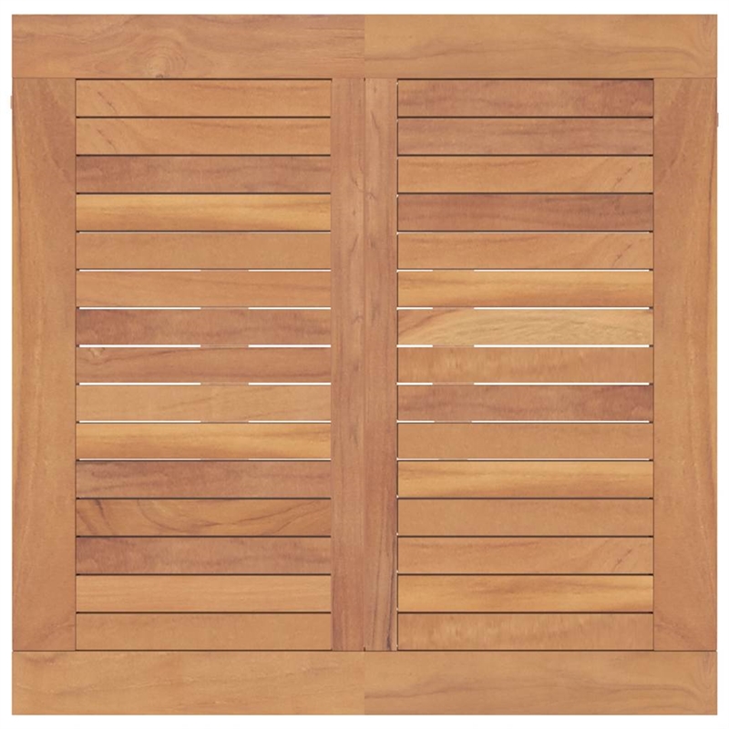 Afuera Living Small Patio Dining Set in Teak Wood - Set of 2