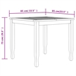 Afuera Living Small Patio Dining Set in Teak Wood - Set of 2