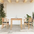 Afuera Living Small Patio Dining Set in Teak Wood - Set of 2