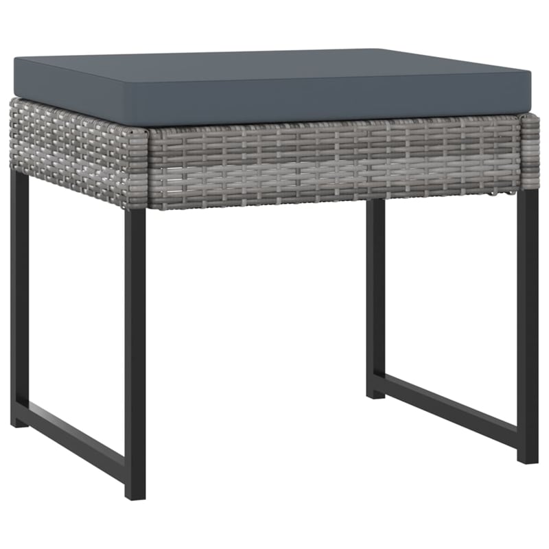 Afuera Living Poly Rattan 11 Piece Garden Dining Set in Gray
