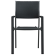 Afuera Living Powder-Coated Steel Garden Dining Set in Black