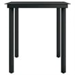 Afuera Living Powder-Coated Steel Garden Dining Set in Black