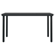 Afuera Living Powder-Coated Steel Garden Dining Set in Black