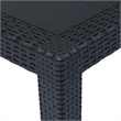 Afuera Living Contemporary Outdoor Dining Set in Anthracite Plastic