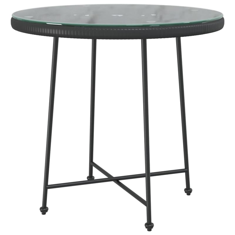 Afuera Living Steel Medium Durable Garden Dining Set in Black